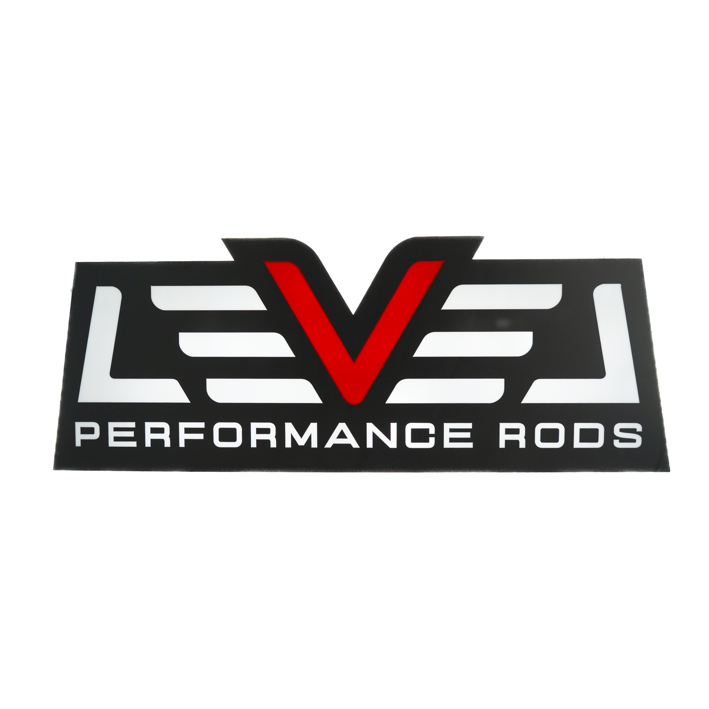 Level Rods Illuminated Sign