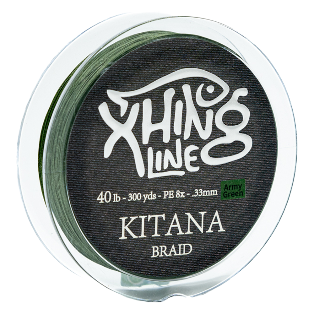 Xhing Line - Kitana PE 8x Braided Line - Army Green