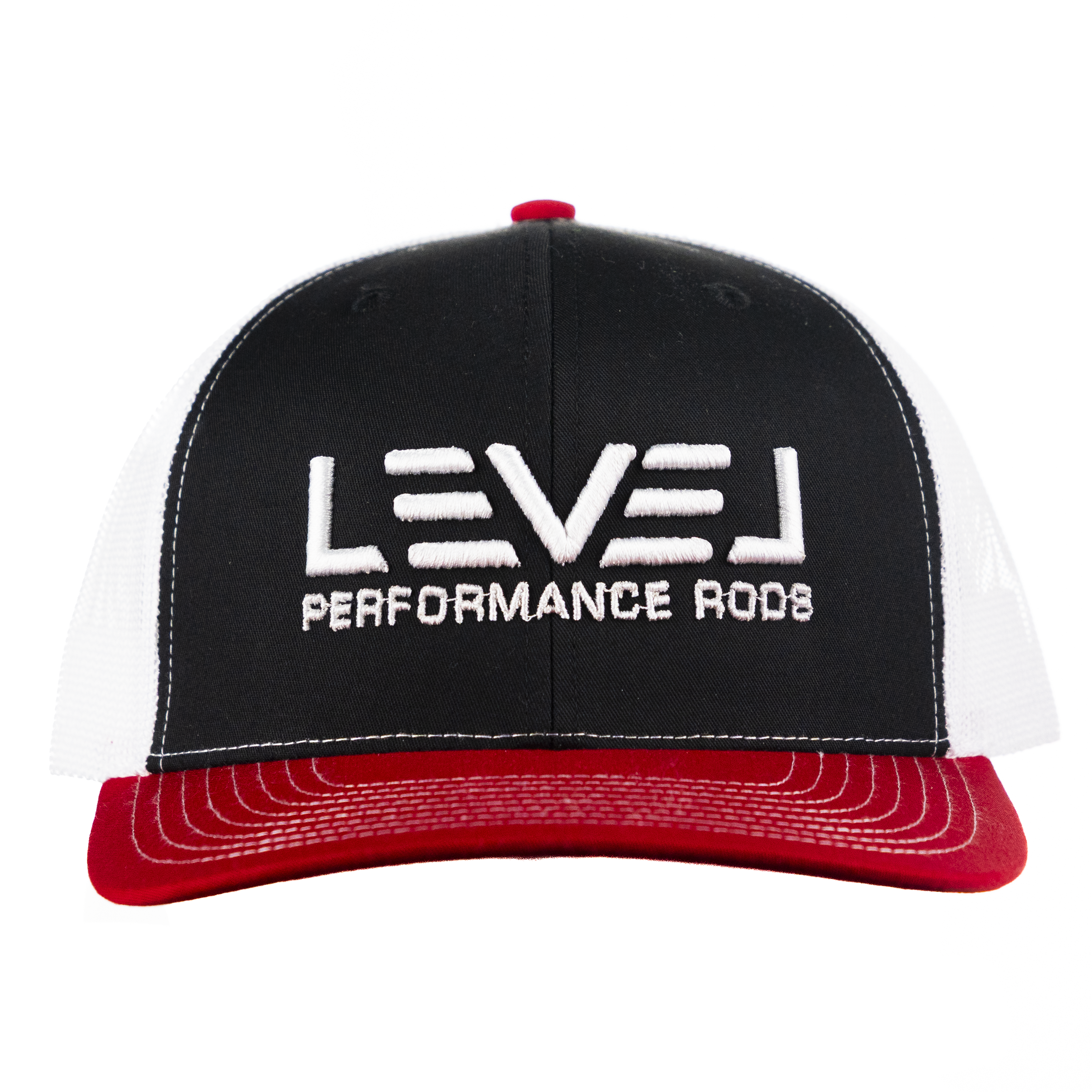 Level Performance Red, White, and Black